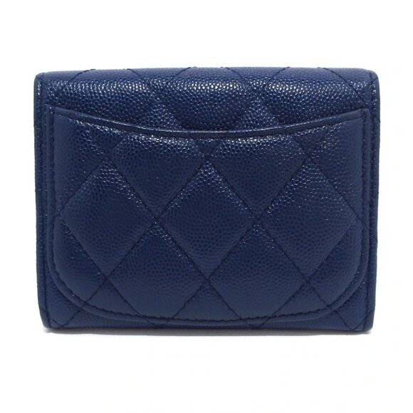 CHANEL Matelasse - Navy Calfskin Coin Case Gold hardware 684-081425 - Picture 2 of 11